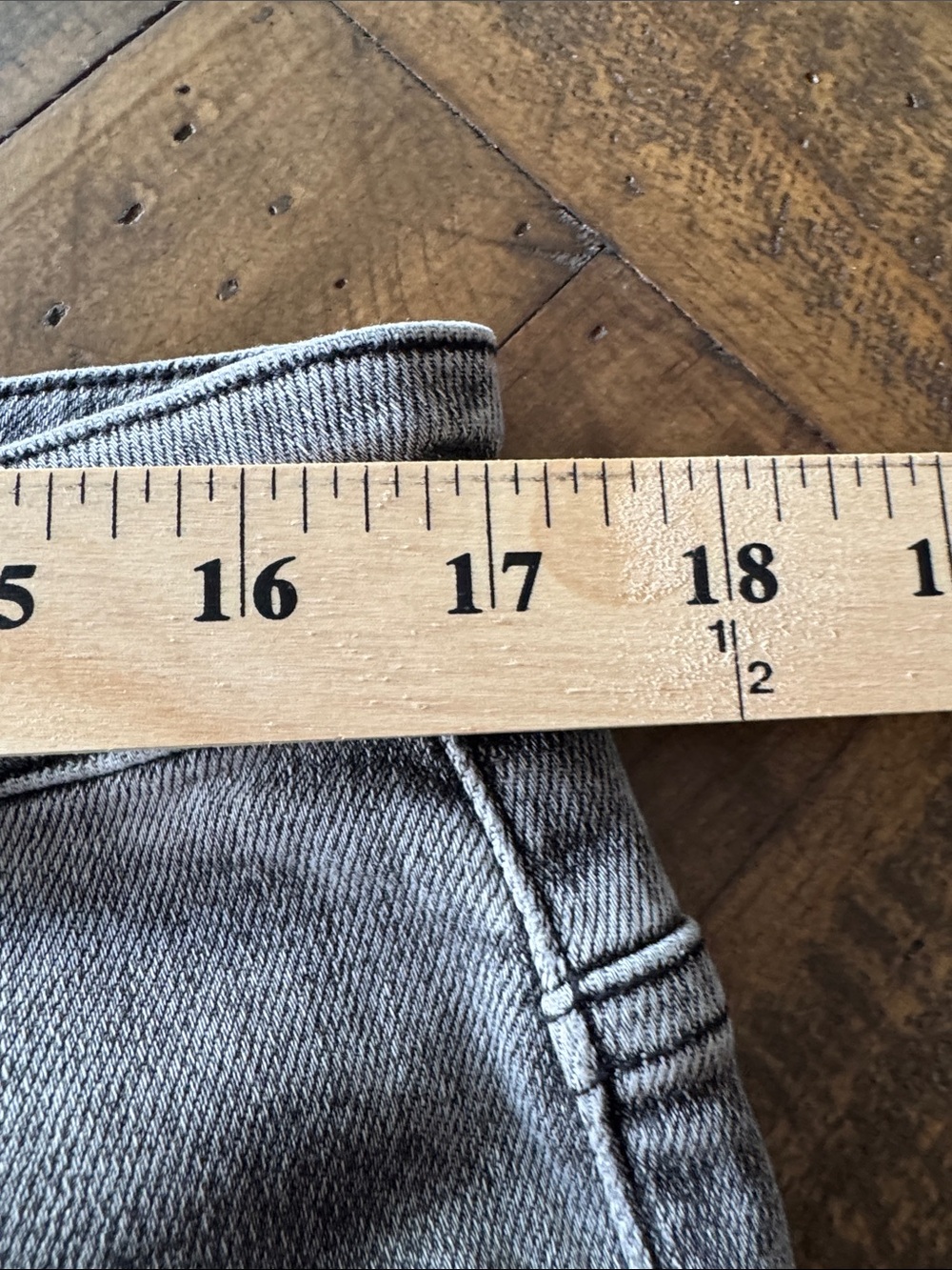 RIsen Distressed High-Waist Grey Women’s Jeans Sz 1xl - Picture 2 of 12